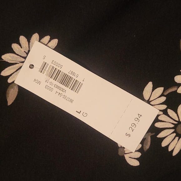 OLD NAVY Black & Daisy T-Shirt Dress Size LARGE **BNWT** - Picture 3 of 3